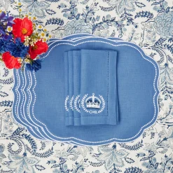 Online Mrs. Alice Eloise Blue Placemats & Coronation Napkins (Set Of 4)