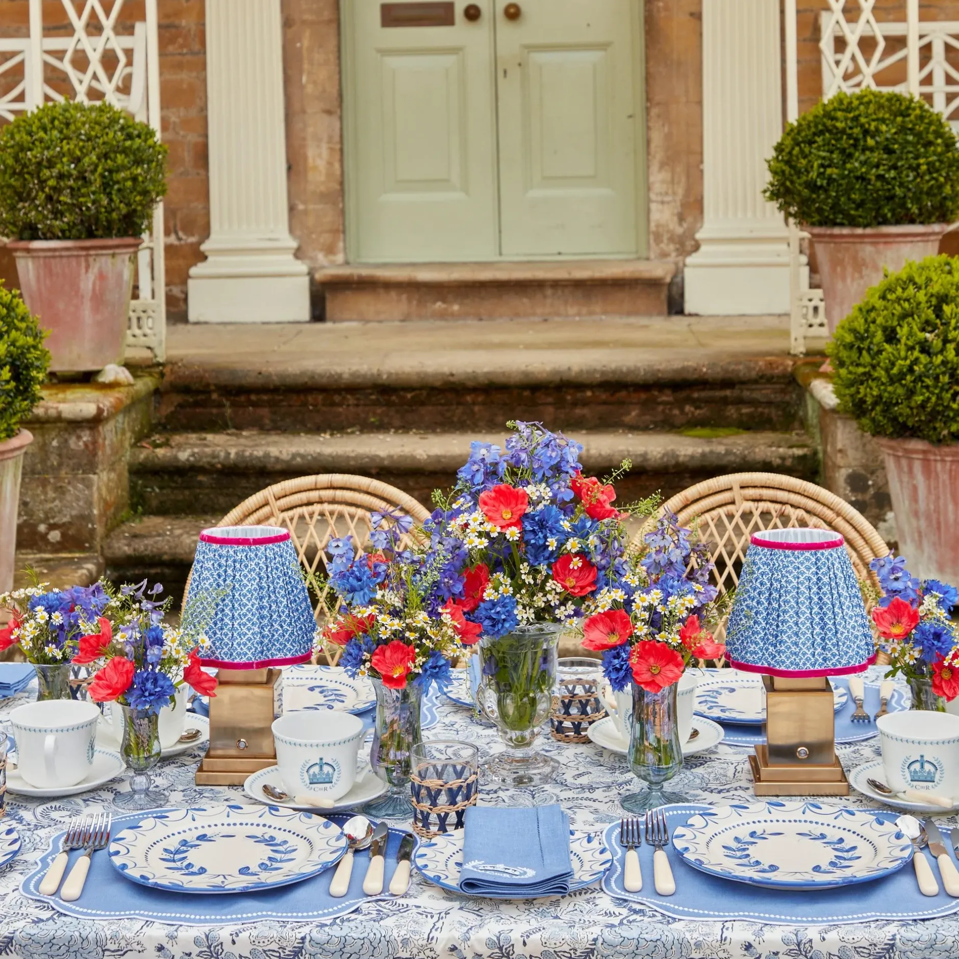 Clearance Mrs. Alice Eloise Blue Placemats (Set Of 4)
