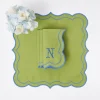Mrs. Alice Eloise Green And Blue Napkins (Set Of 4)