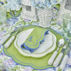 Discount Mrs. Alice Eloise Green And Blue Placemats (Set Of 4)