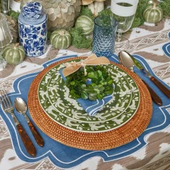 Online Mrs. Alice Eve Blue Linen Napkins (Set Of 4)