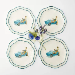 Hot Mrs. Alice Fiat Jolly Dinner & Starter Plates (Set Of 8)