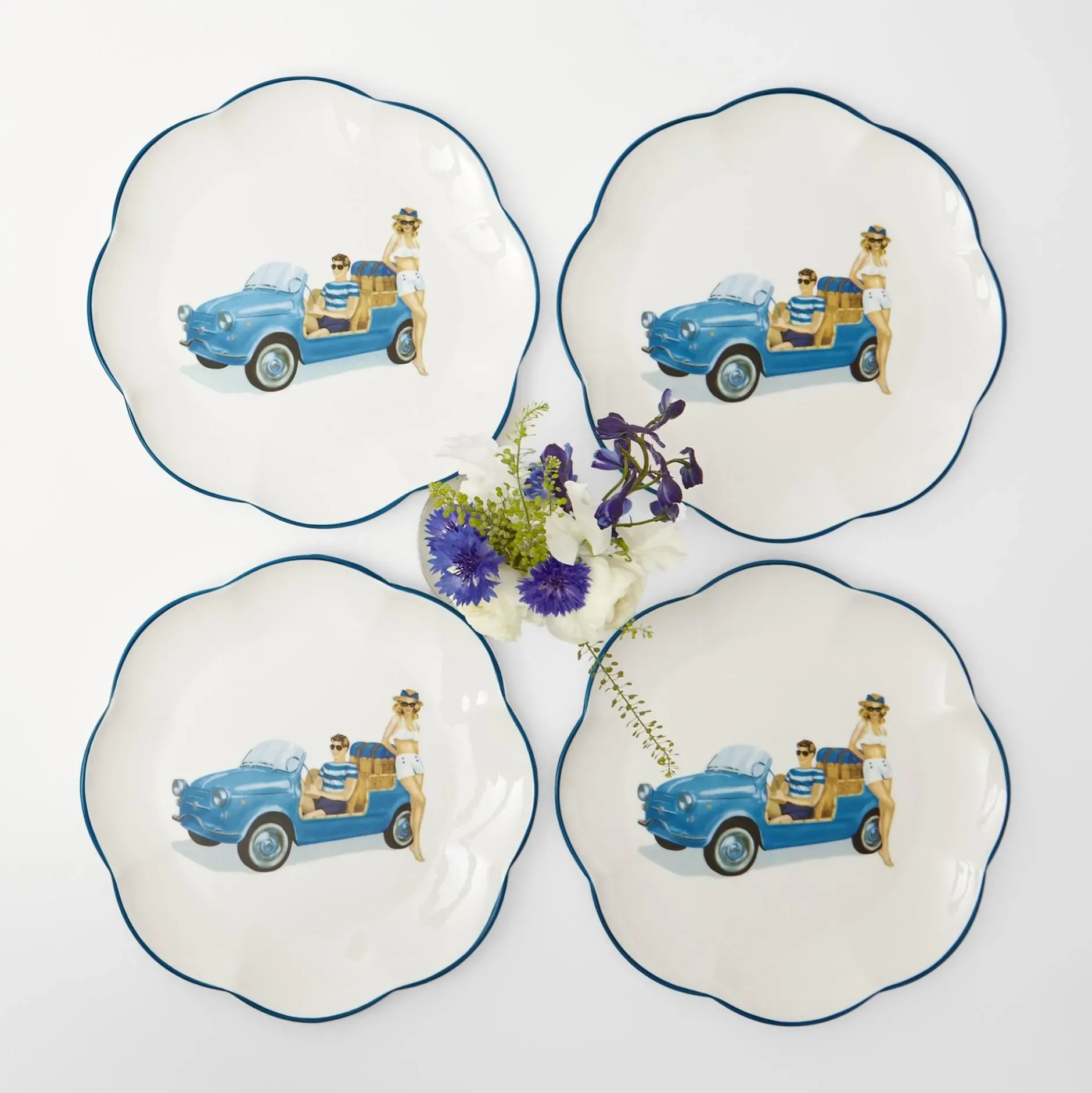 Online Mrs. Alice Fiat Jolly Dinner Plates (Set Of 4)