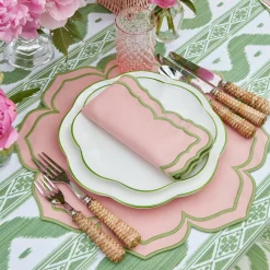 New Mrs. Alice Fleur Pink Placemats & Napkins (Set Of 4)