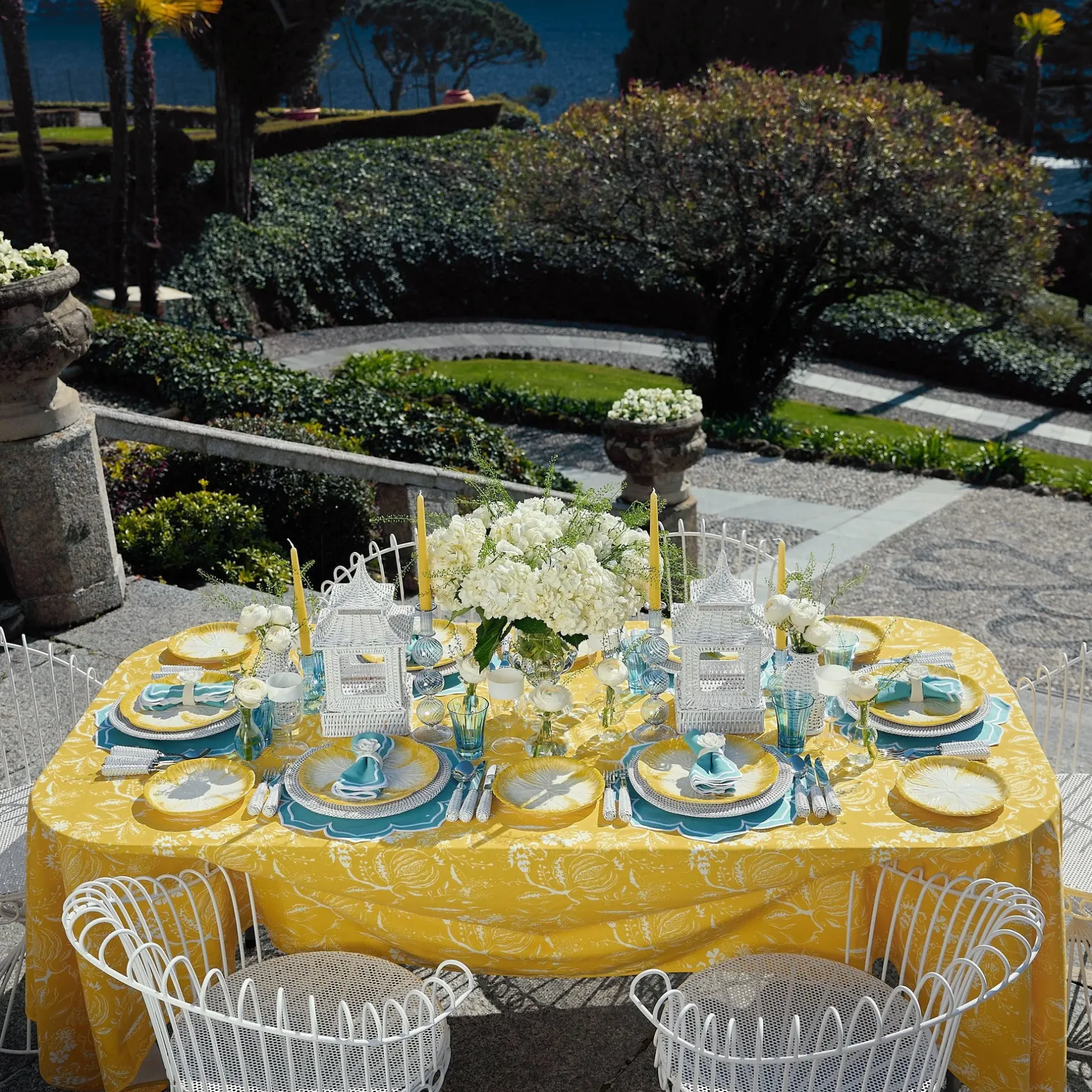 Best Mrs. Alice Fleur Turquoise Napkins (Set Of 4)