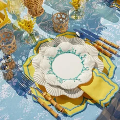 Best Mrs. Alice Fleur Yellow Placemats (Set Of 4)