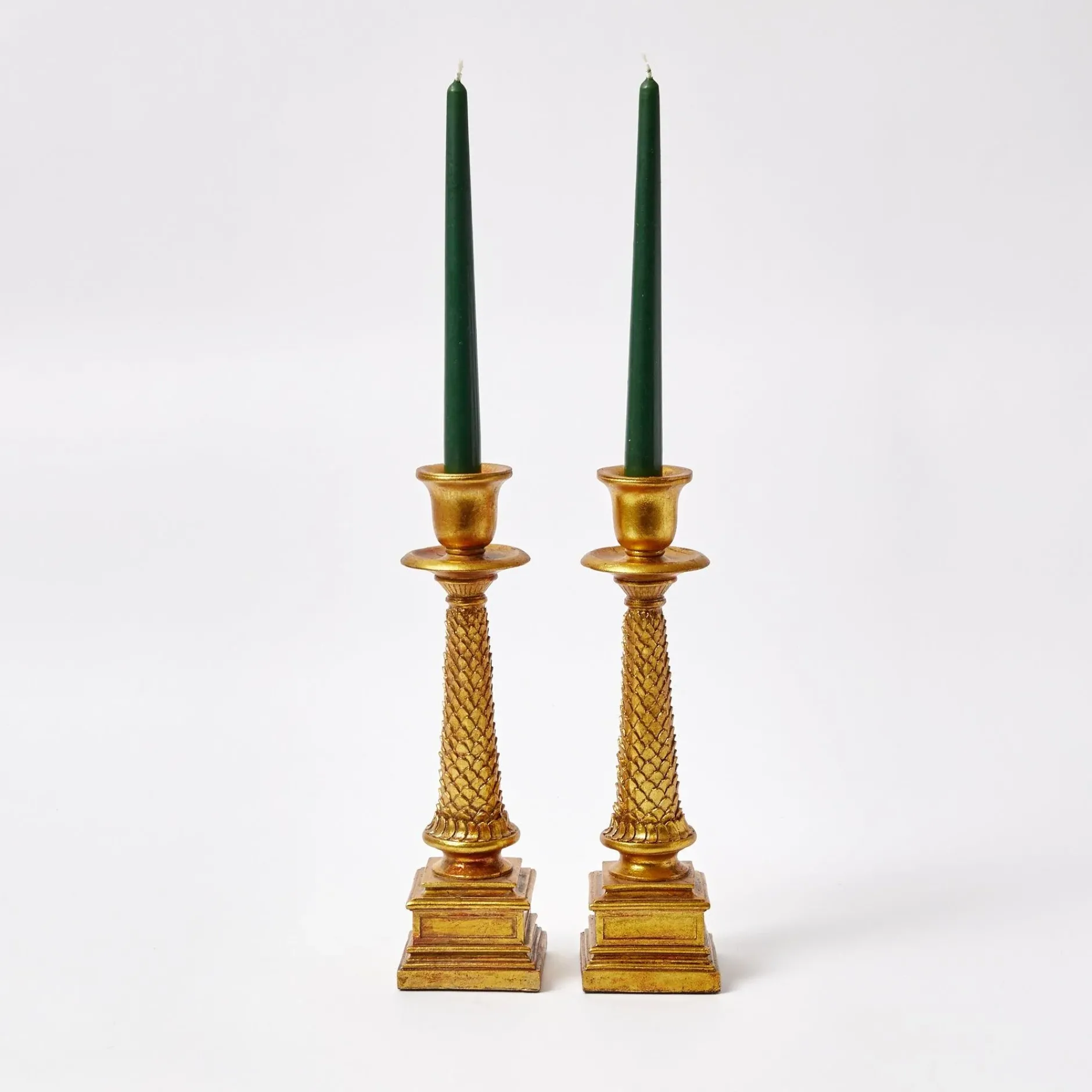 New Mrs. Alice Forest Green Candles (Set Of 8)