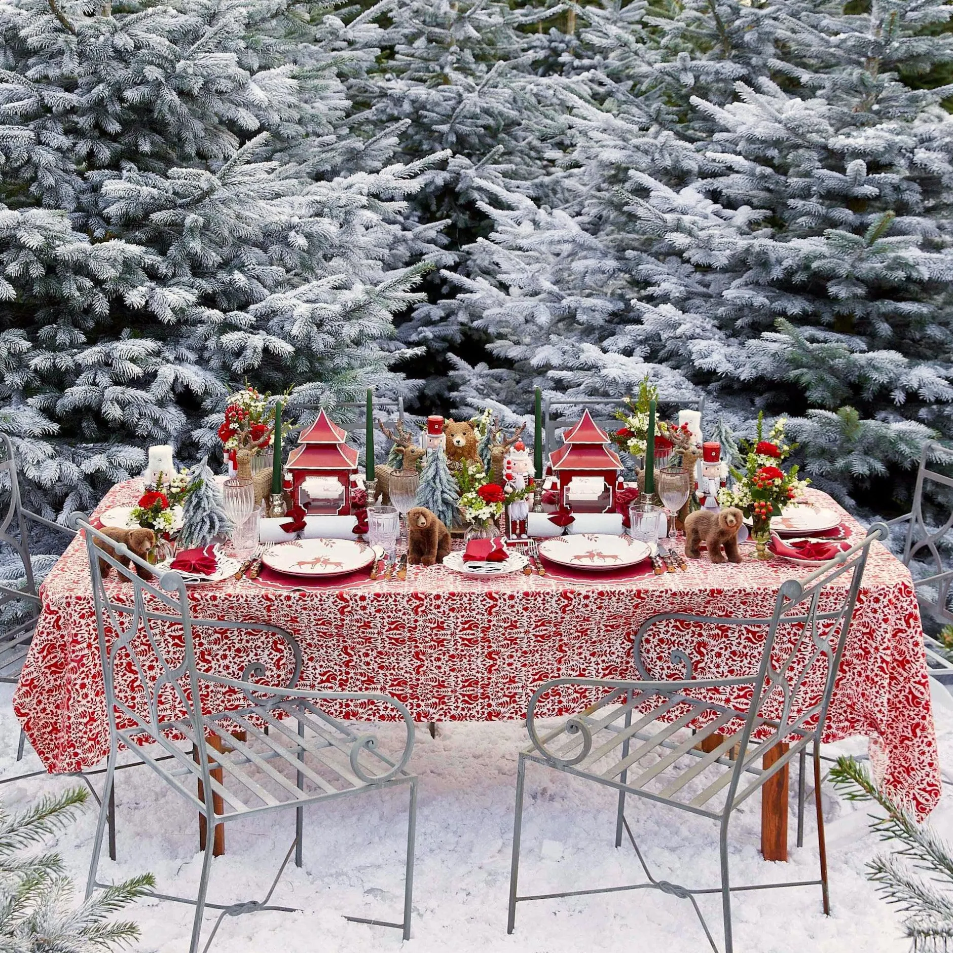 New Mrs. Alice Forest Green Candles (Set Of 8)