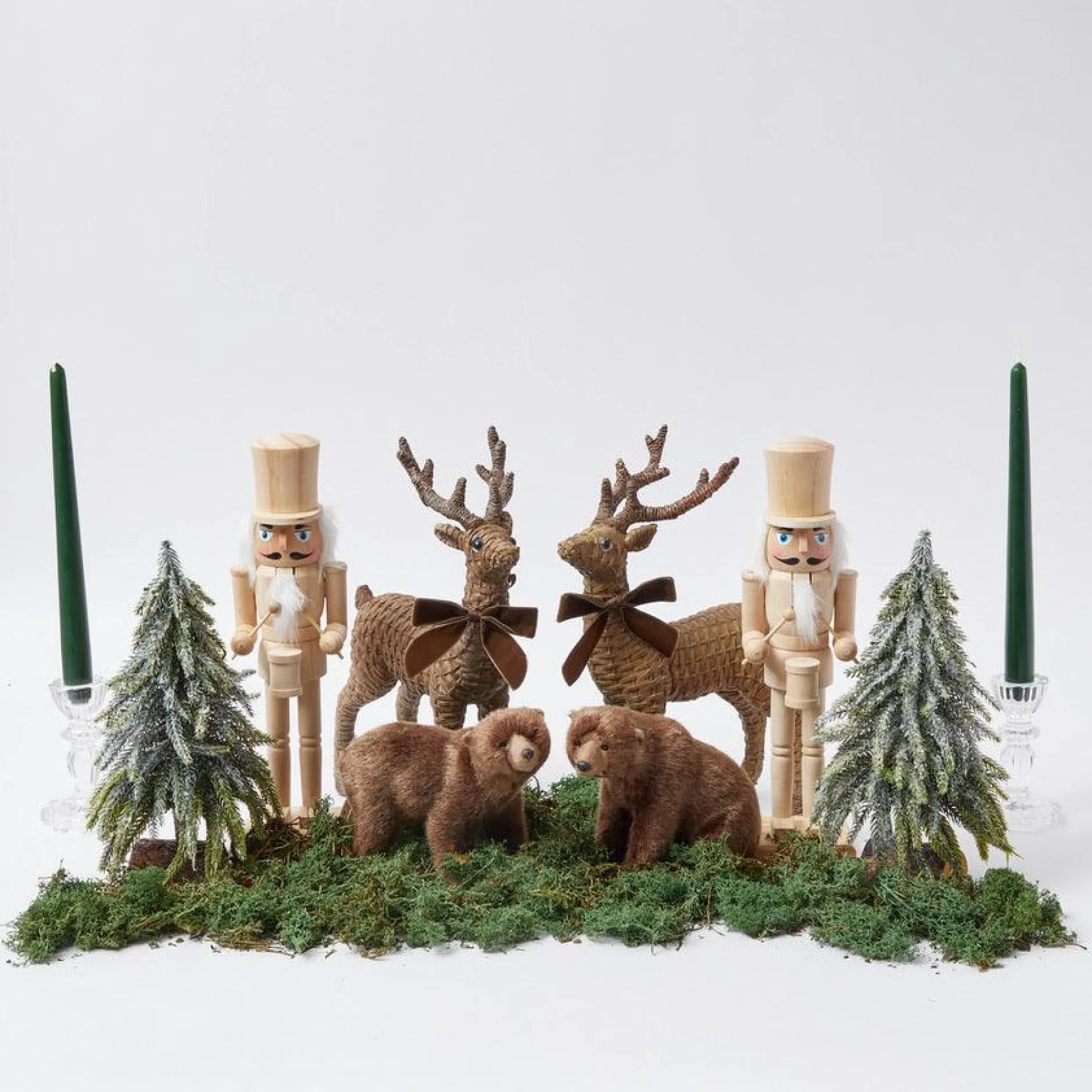 New Mrs. Alice Forest Green Candles (Set Of 8)