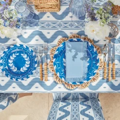 New Mrs. Alice French Blue Garland Dinner & Starter Plates (Set Of 8)