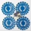 Mrs. Alice French Blue Garland Dinner & Starter Plates (Set Of 8)