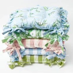 Sale Mrs. Alice Frilled Lily Of The Valley Seat Pad Cushion