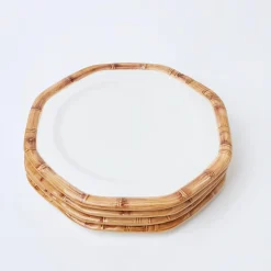 Online Mrs. Alice Geometric Bamboo Dinner Plate (Set Of 4)