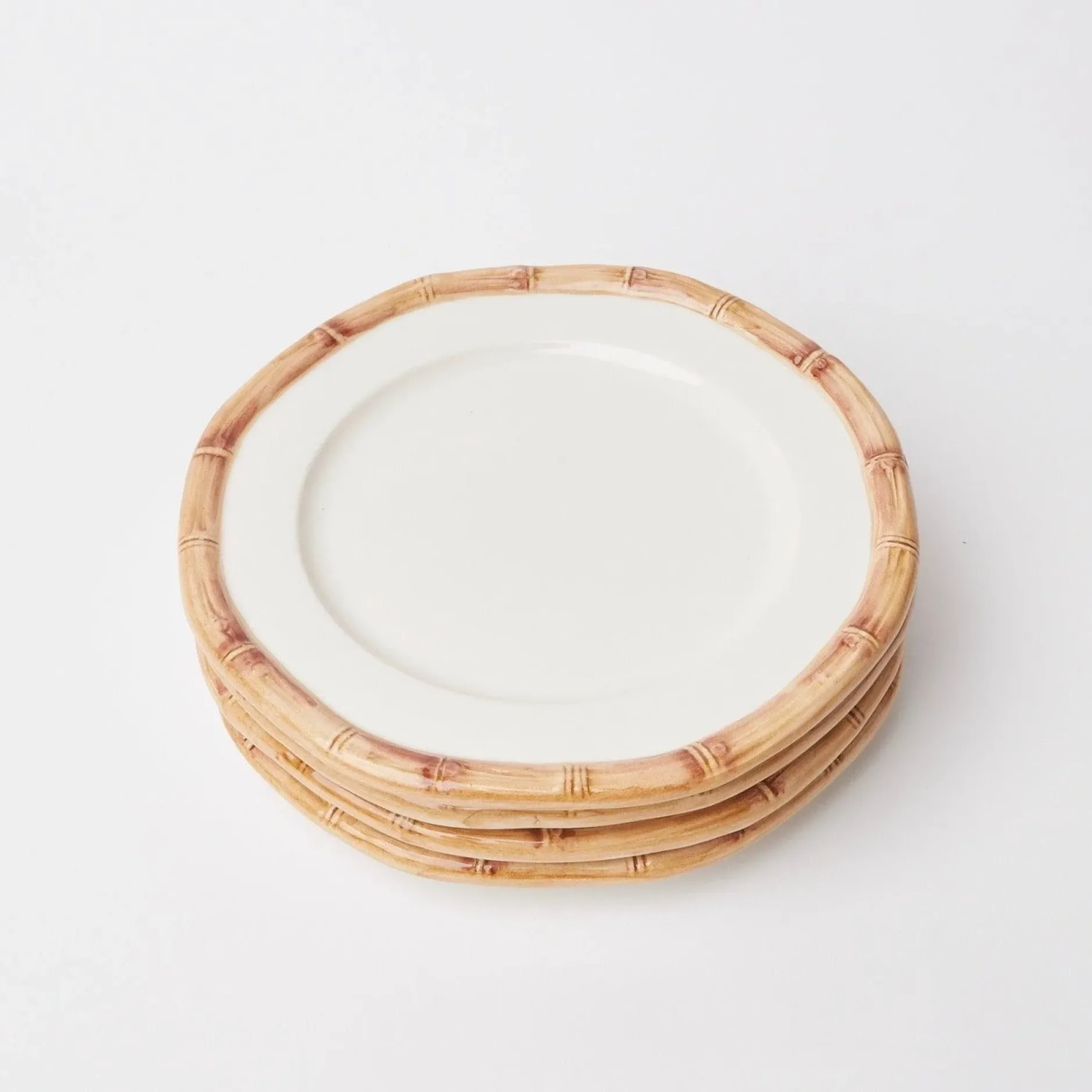 Best Mrs. Alice Geometric Bamboo Starter Plate