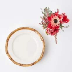 Mrs. Alice Geometric Bamboo Starter Plate (Set Of 4)