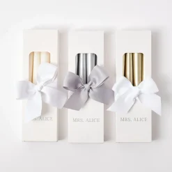 Best Mrs. Alice Gold Candles (Set Of 8)