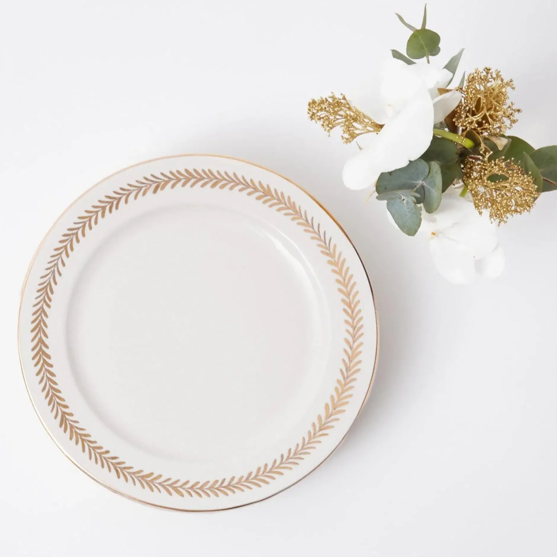 Discount Mrs. Alice Gold Garland Dinner Plate