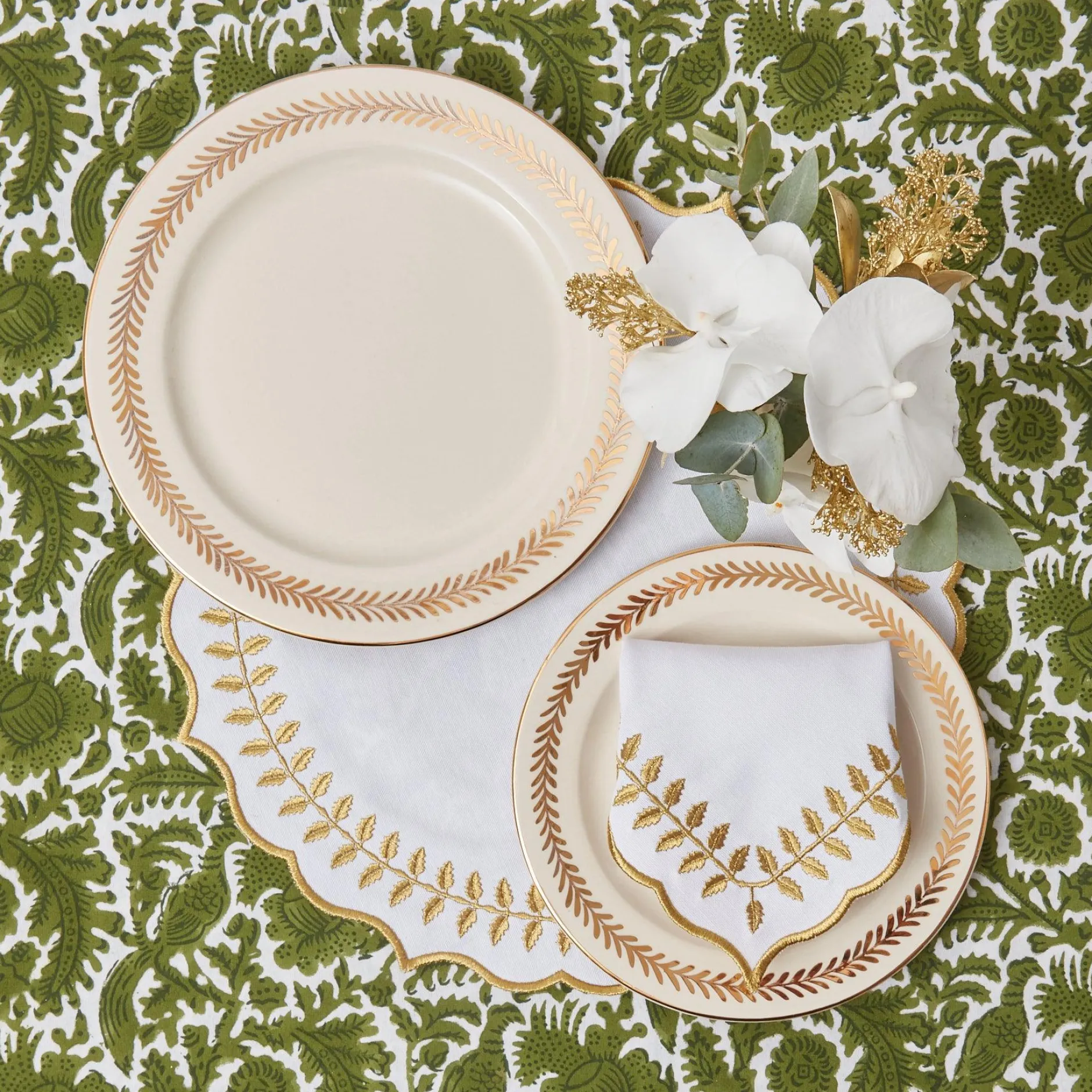 Discount Mrs. Alice Gold Garland Dinner Plate