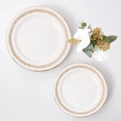 Mrs. Alice Gold Garland Starter Plates (Set Of 4)