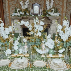 Hot Mrs. Alice Gold Garland Starter Plates (Set Of 4)