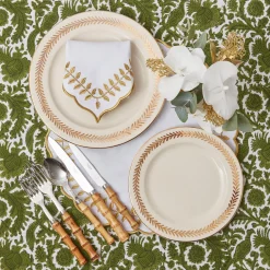 Hot Mrs. Alice Gold Garland Starter Plates (Set Of 4)
