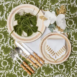 Hot Mrs. Alice Gold Garland Starter Plates (Set Of 4)