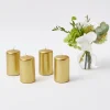 Outlet Mrs. Alice Gold Pillar Candles (Set Of 4)