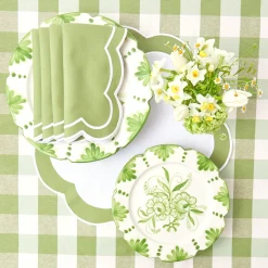 Clearance Mrs. Alice Green Applique Napkins (Set Of 4)