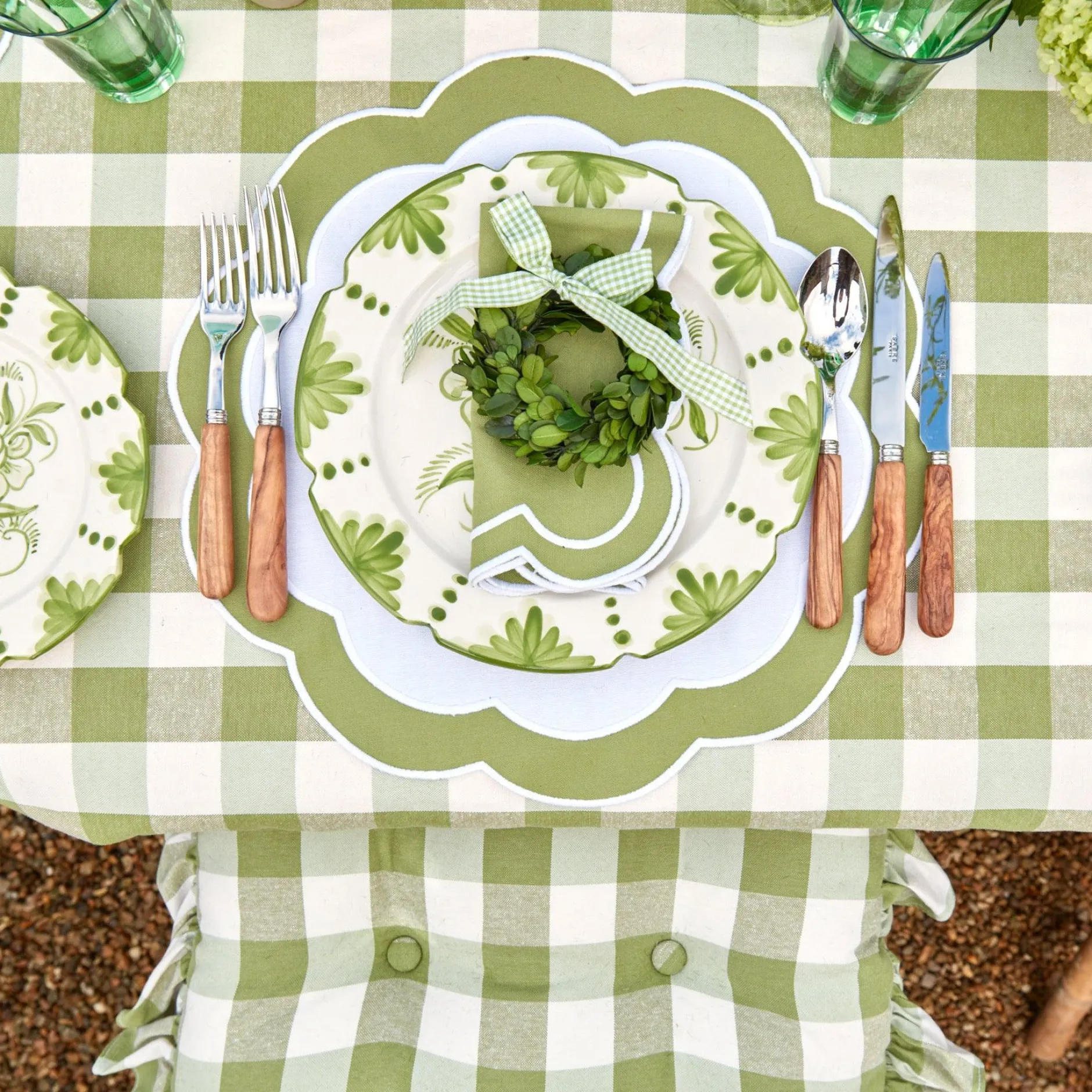 Clearance Mrs. Alice Green Applique Napkins (Set Of 4)