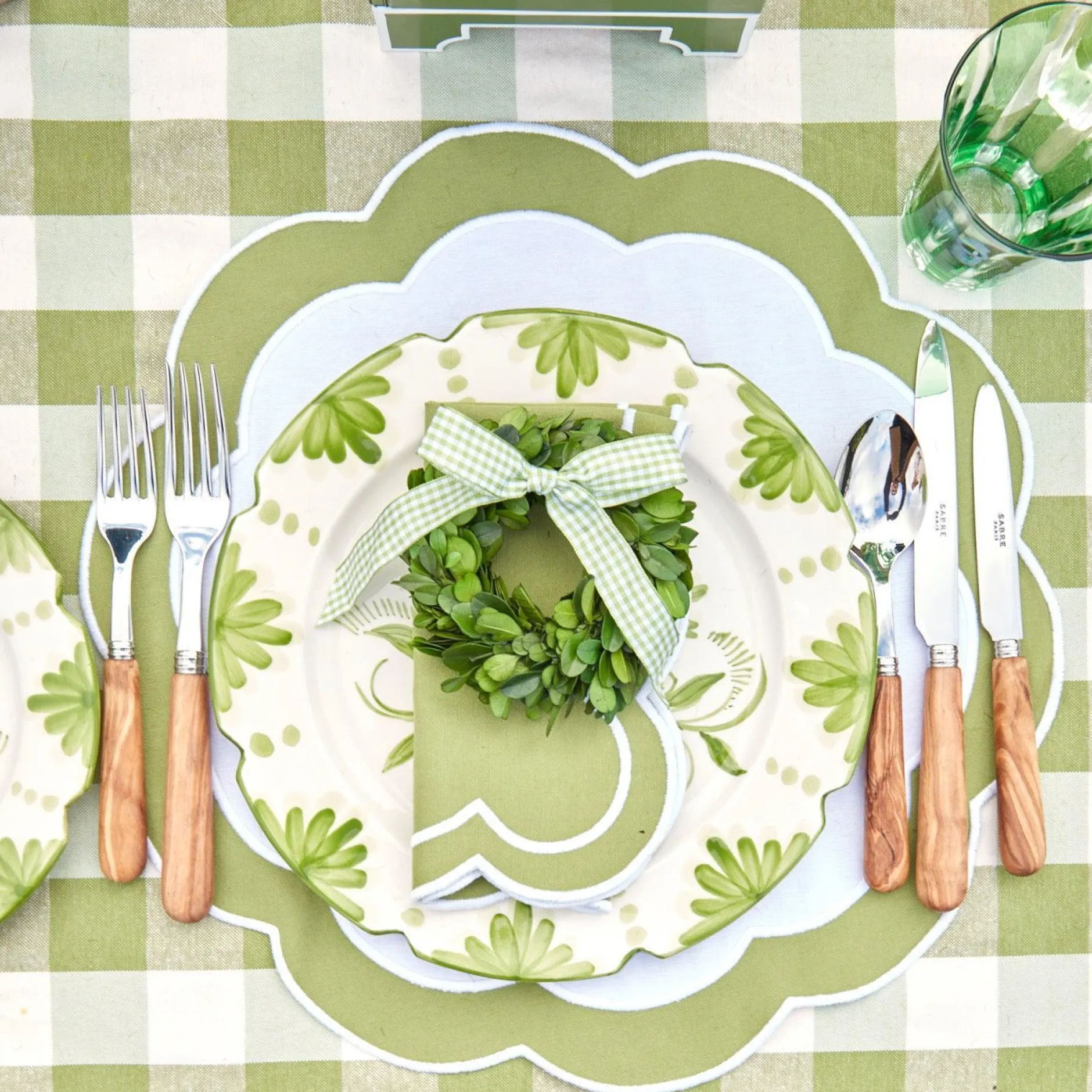 Clearance Mrs. Alice Green Applique Napkins (Set Of 4)
