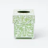 Online Mrs. Alice Green Floral Tole Tissue Box