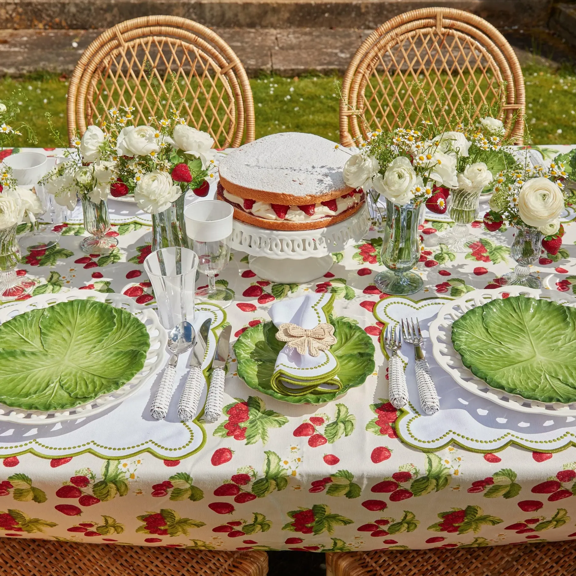 New Mrs. Alice Green Fluted Vase Set