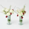 New Mrs. Alice Green Fluted Vases (Pair)