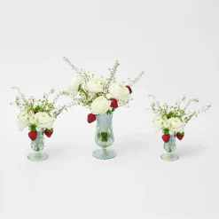 New Mrs. Alice Green Fluted Vases (Pair)