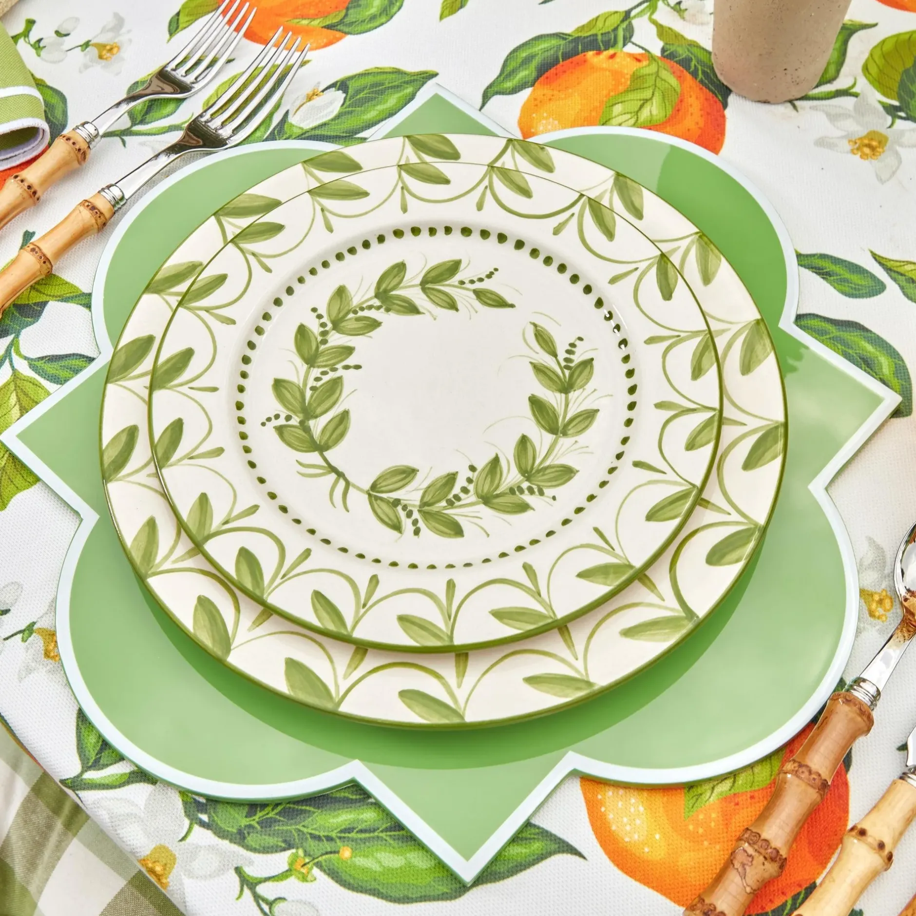New Mrs. Alice Green Garland Starter Plates (Set Of 4)