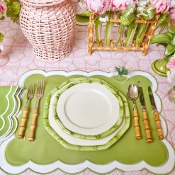 Online Mrs. Alice Green Geometric Bamboo Starter Plate (Set Of 4)