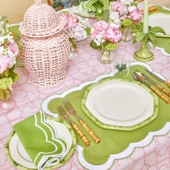 Online Mrs. Alice Green Geometric Bamboo Starter Plate (Set Of 4)
