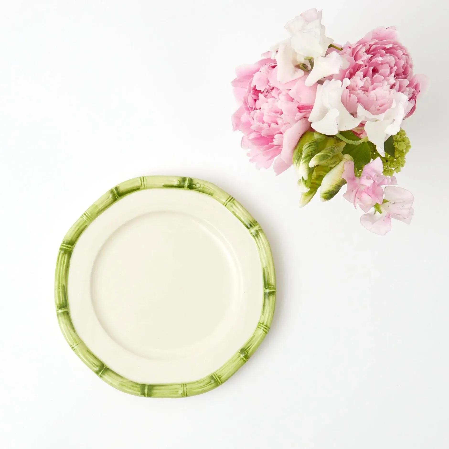 Outlet Mrs. Alice Green Geometric Bamboo Starter Plate