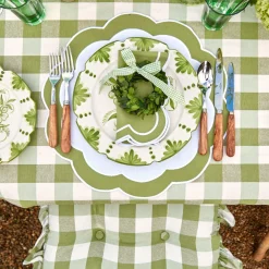 Best Mrs. Alice Green Gingham Tablecloth