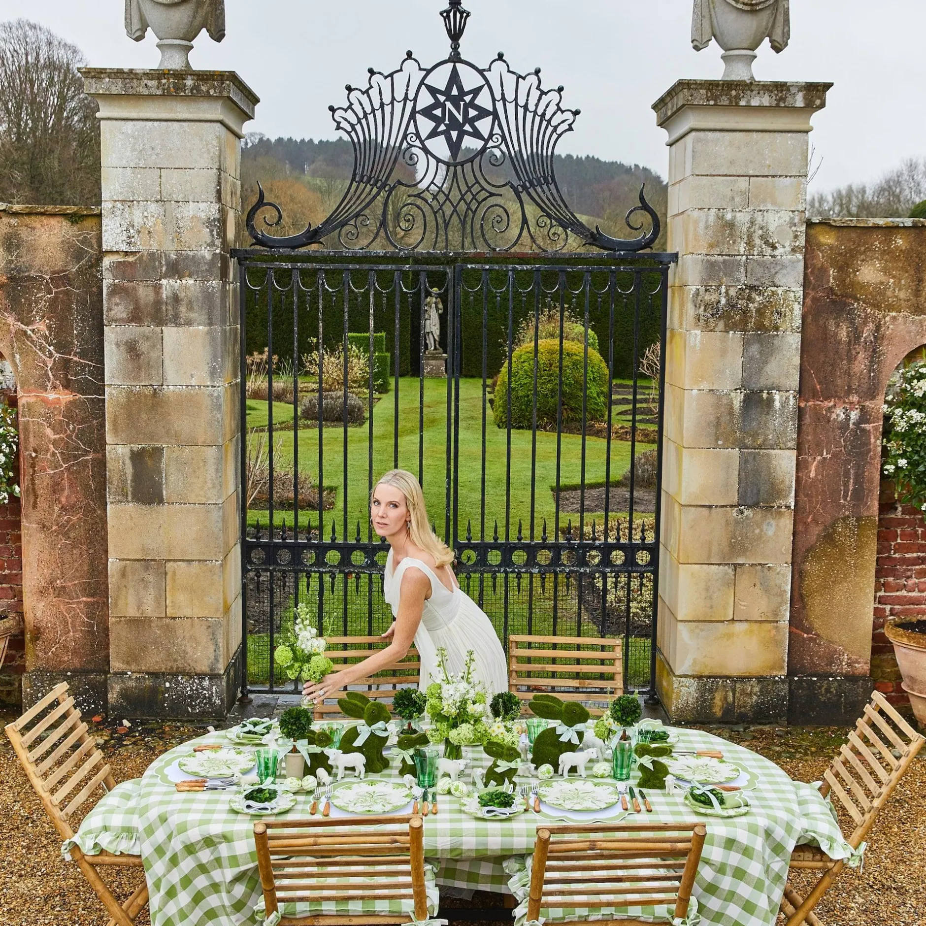 Best Mrs. Alice Green Gingham Tablecloth