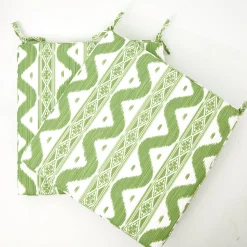 Sale Mrs. Alice Green Ikat Seat Pad Cushion