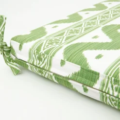 Sale Mrs. Alice Green Ikat Seat Pad Cushion
