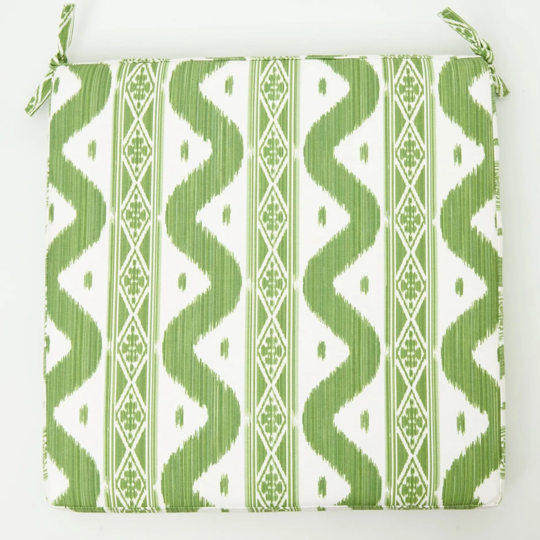 Sale Mrs. Alice Green Ikat Seat Pad Cushion