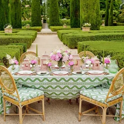 New Mrs. Alice Green Ikat Tablecloth