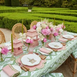 New Mrs. Alice Green Ikat Tablecloth