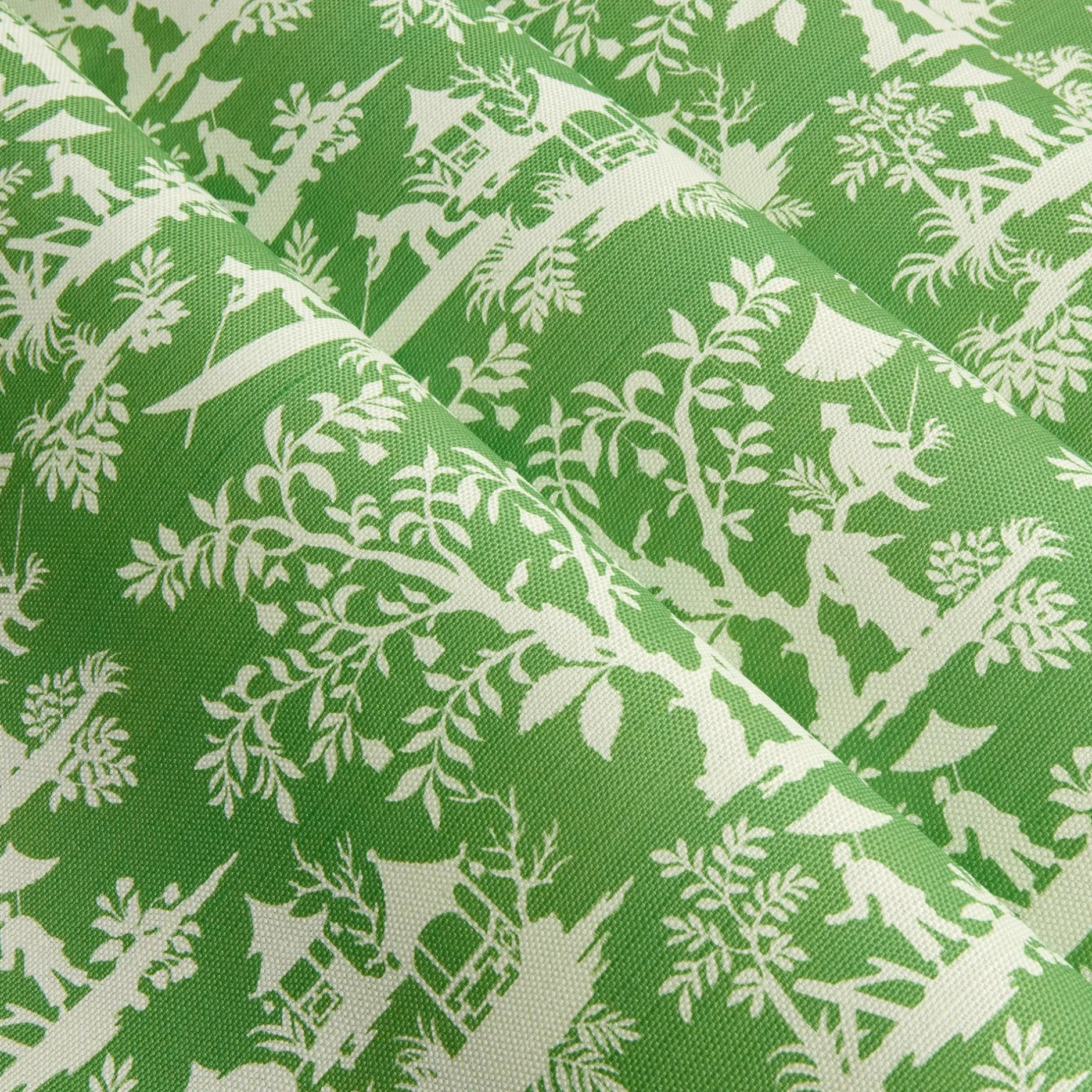 Best Mrs. Alice Green Pagoda Garden Fabric