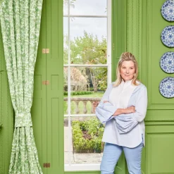 Best Mrs. Alice Green Pagoda Garden Fabric