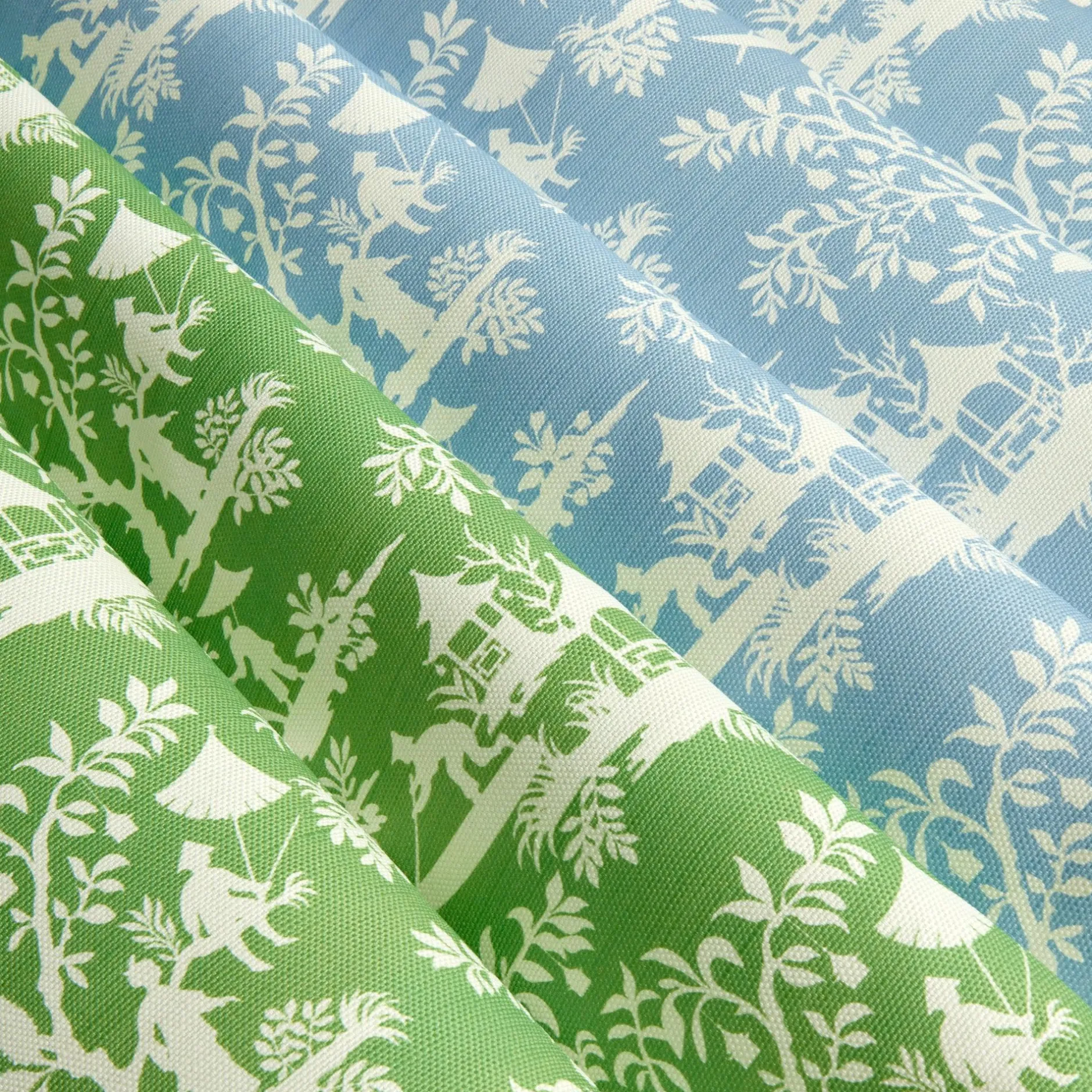 Best Mrs. Alice Green Pagoda Garden Fabric