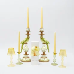 Outlet Mrs. Alice Green Parrot Candle Holder (Pair)