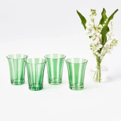 Hot Mrs. Alice Green Positano Glasses (Set Of 4)